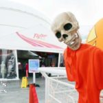 Skeleton at Flyover Canada Entrance